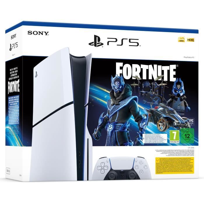 Pacchetto standard PS5: console PlayStation 5 (modello sottile) + Fortnite Cobalt Star