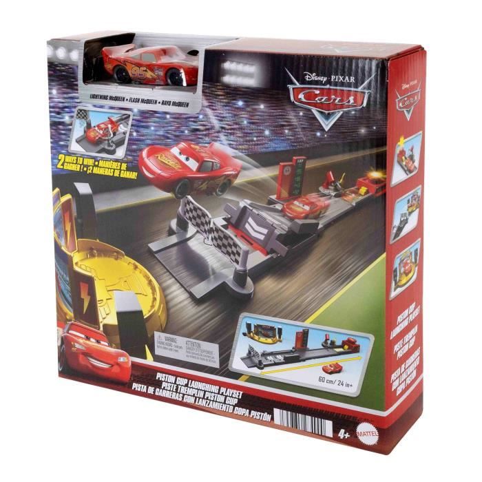 Disney · Pixar-Cars Piste Tremplin Piston Cup - Coffret Avec Piste