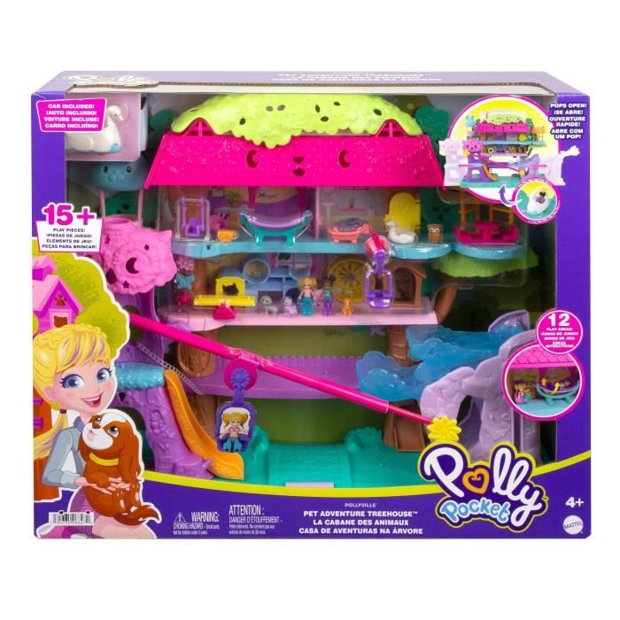 Polly Pocket - Maison Dans Les Arbres - poupée mini-univers - 4 ans et +