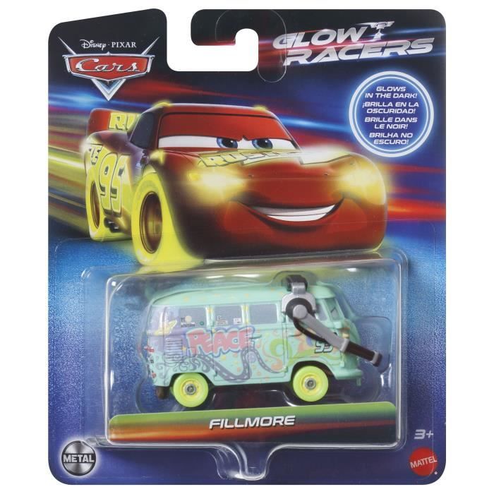 Image secondaire de Lot de mini véhicules Cars phosphorescents en die-cast 1:55 - MATTEL