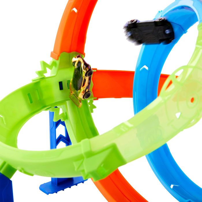 Image secondaire de Piste Looping Cyclone Hot Wheels avec Lanceur Multi-Véhicules