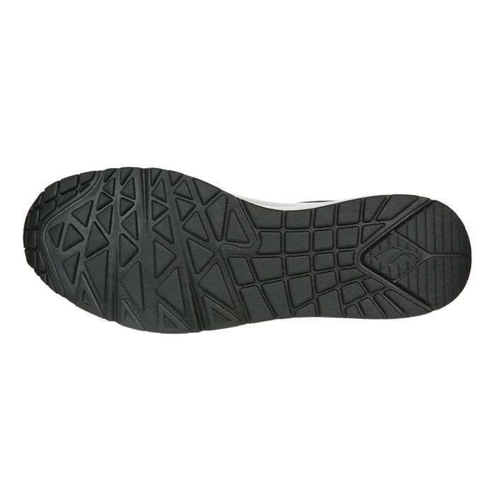 SKECHERS Baskets Uno Timeline Noir/Blanc Homme