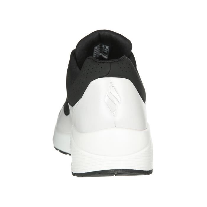 SKECHERS Baskets Uno Timeline Noir/Blanc Homme