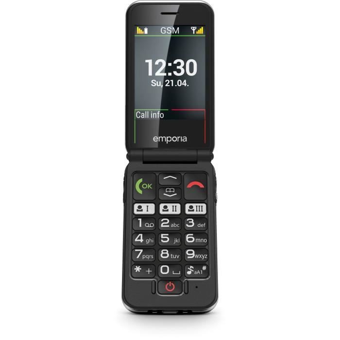 Téléphone portable EMPORIA Joy Black 2G