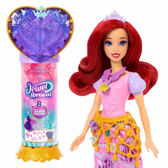 Image secondaire de Poupée Ariel Jewel Reveal avec 8 surprises et accessoires magiques