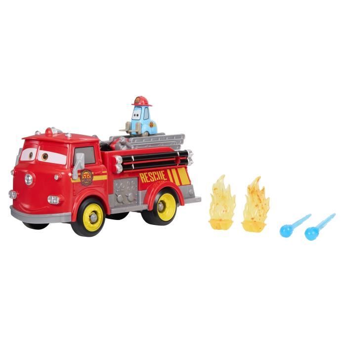 Cars - Camion de Pompier Red & Guido - Coffret véhicule et accessoires - Disney Pixar Cars - JFL54