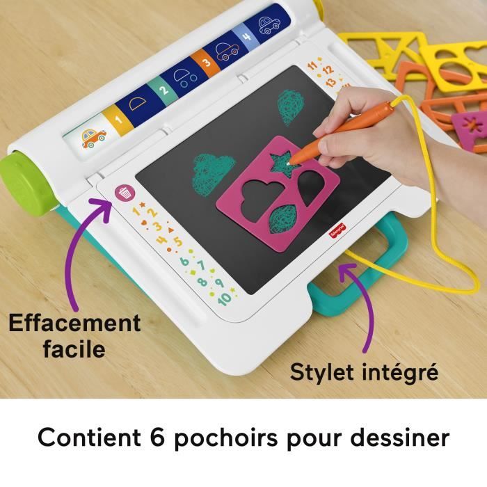 Image secondaire de Fisher-Price - Bureau Apprentissage et Dessin - Tablette écriture - Fisher-Price - JDL70