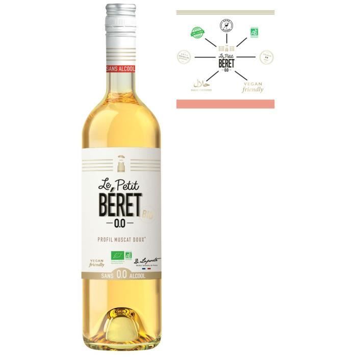 Le Petit B�ret Muscat doux sans alcool Bio 0.0%