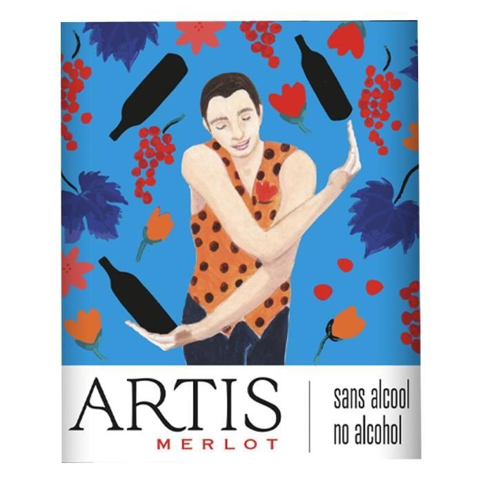 Image secondaire de Artis Merlot - Boisson sans alcool a base de vin rouge - 75cl