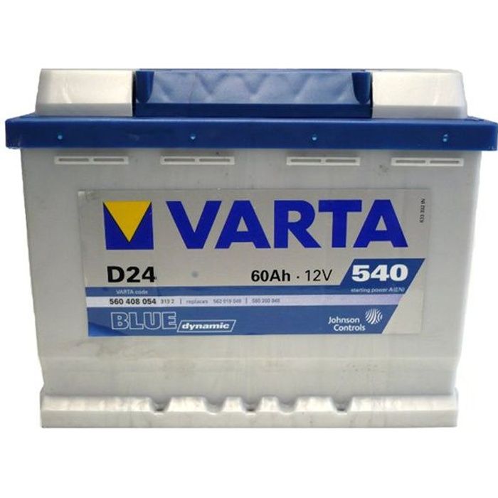 VARTA Batterie Auto D24 (+ droite) 12V 60AH 540A
