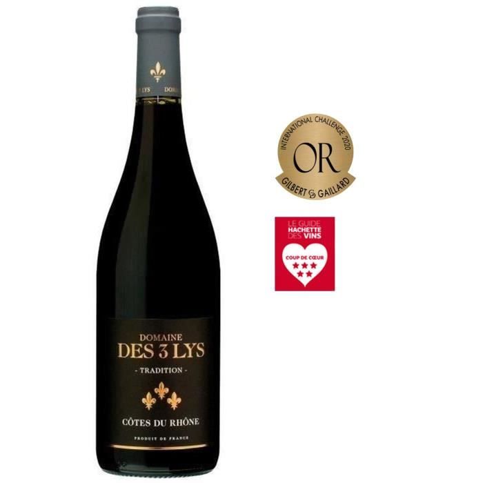 Domaine des 3 Lys Tradition 2024 C�tes du Rh�ne - Vin rouge de la Vall�e du Rh�ne