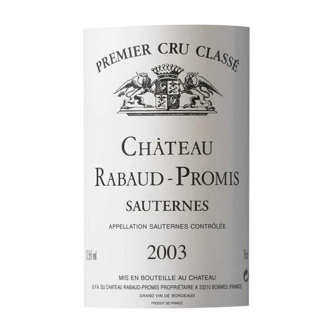 Image secondaire de Château Rabaud-Promis 2017 - Vin Blanc Sauternes 1er Cru Classé