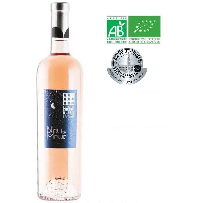 Domaine L'Heure Bleue Bleu de Nuit 2023 C�tes de Provence -bio- Vin ros� de Provence