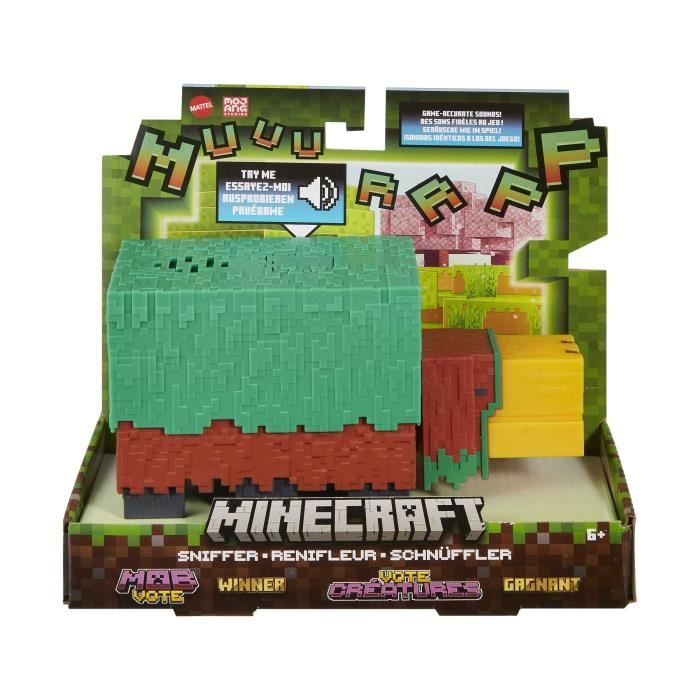 Minecraft-Renifleur Figurine articulée 8,25 cm avec sons tirés du jeu - Minecraft - HXM85