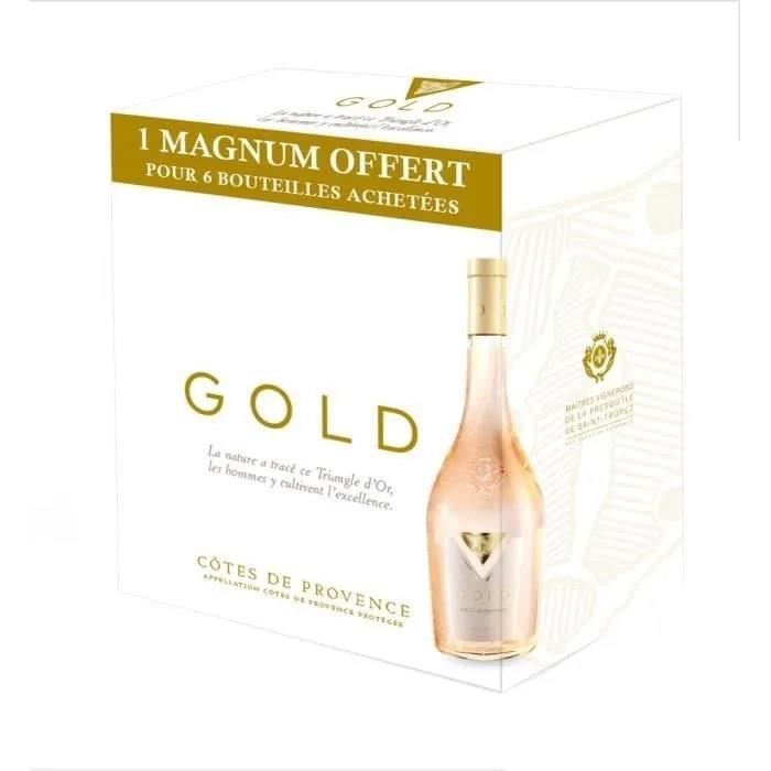 Image secondaire de Gold 2024 Côtes de Provence - Vin rosé de Provence - 6x75 cl + 1 magnum offert