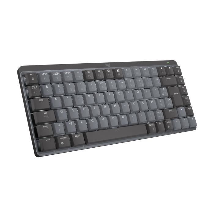 Logitech - Wireless Keyboard - MX Mini - Mechanical - Performance Backlit - Graphite