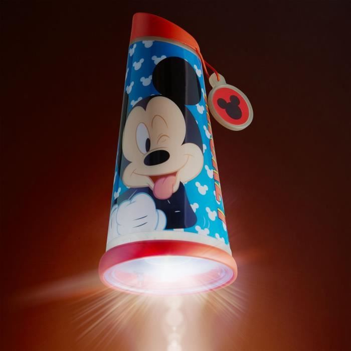 MICKEY MOUSE Veilleuse et lampe torche enfant nomade GoGlow