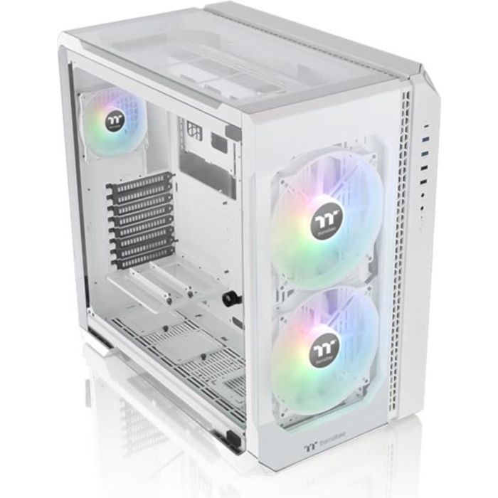 Case PC - THERMALTAKE - View 51 TG ARGB - Case senza alimentatore - Large tower - Formato E-ATX - Bianco (CA-1Q6-00M6WN-00)