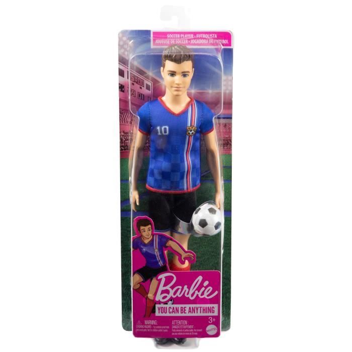 Barbie - Ken Footballeur - Poupée Mannequin - Des 3 ans