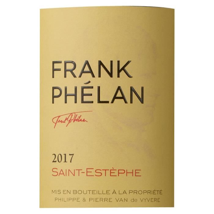 Franck Phélan 2017 Saint Estephe - Vin rouge de Bordeaux