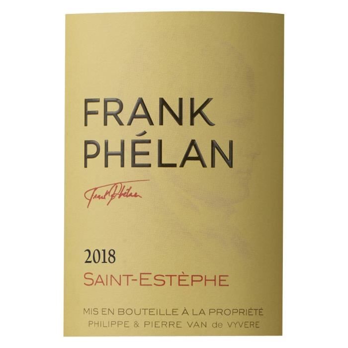 Frank Phélan 2018 Saint-Estephe - Vin rouge de Bordeaux