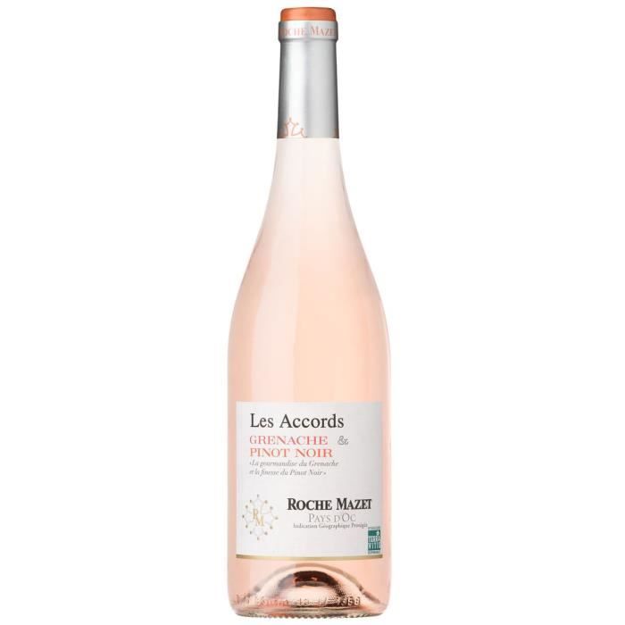 Les Accords de Roche Mazet Grenache & Pinot Noir 2024 - Vin Rosé IGP Pays d'Oc