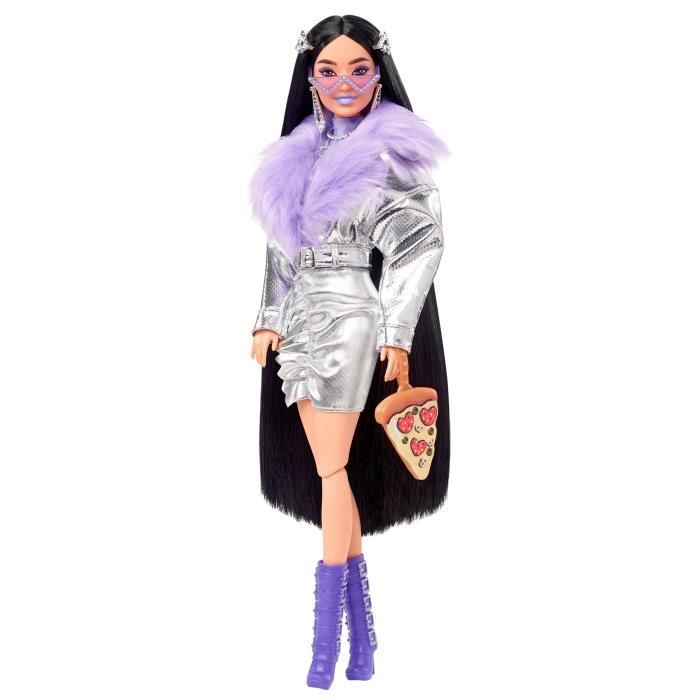 Barbie - Barbie Extra Fourrure Violette - Poupée - 3 ans et +