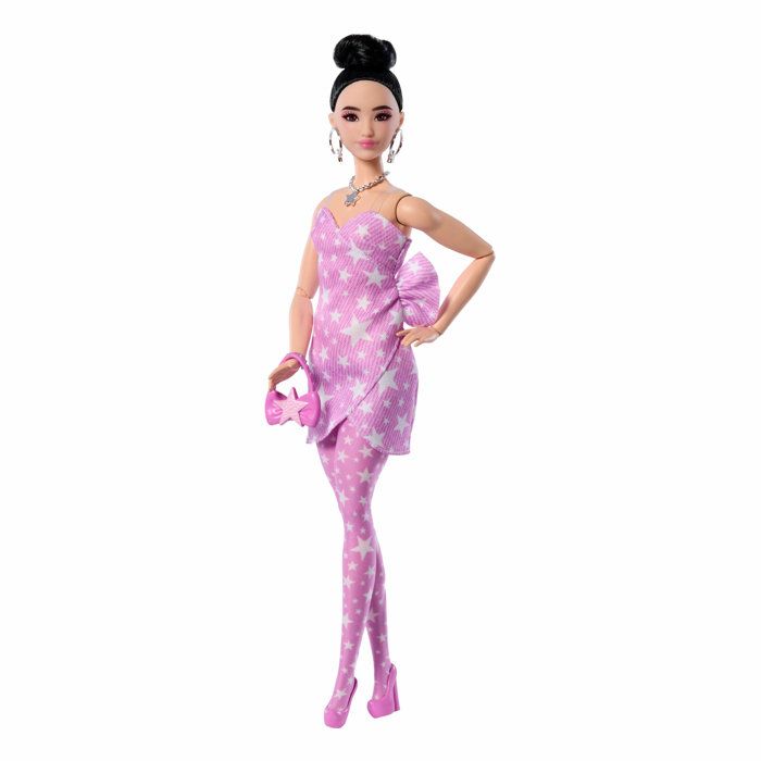 Barbie Deluxe Style - Poupée en Robe Rose Étoile
