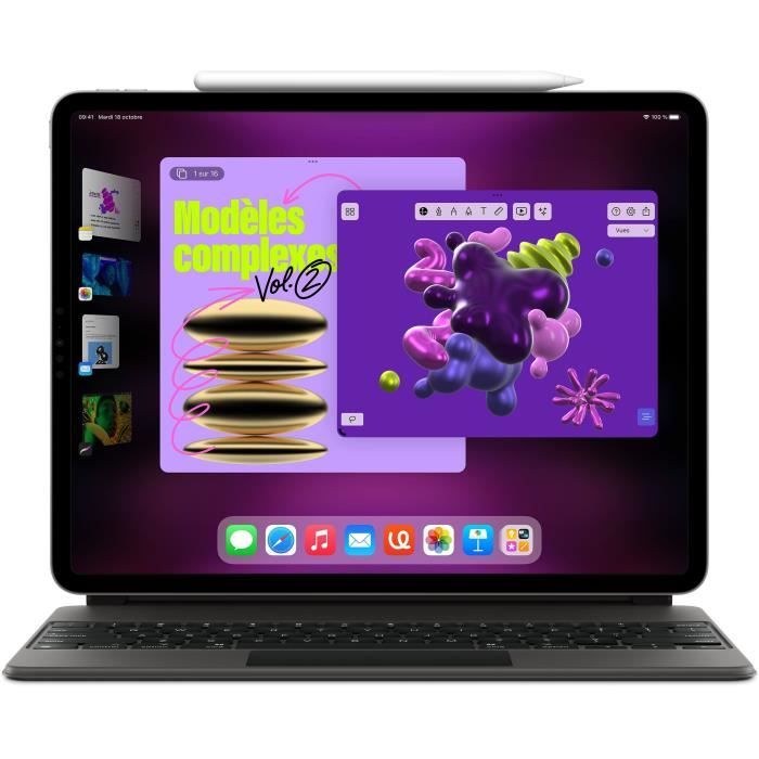 Apple - iPad Pro (2022) - 12.9 - WiFi + Cellular - 2 To - Argent