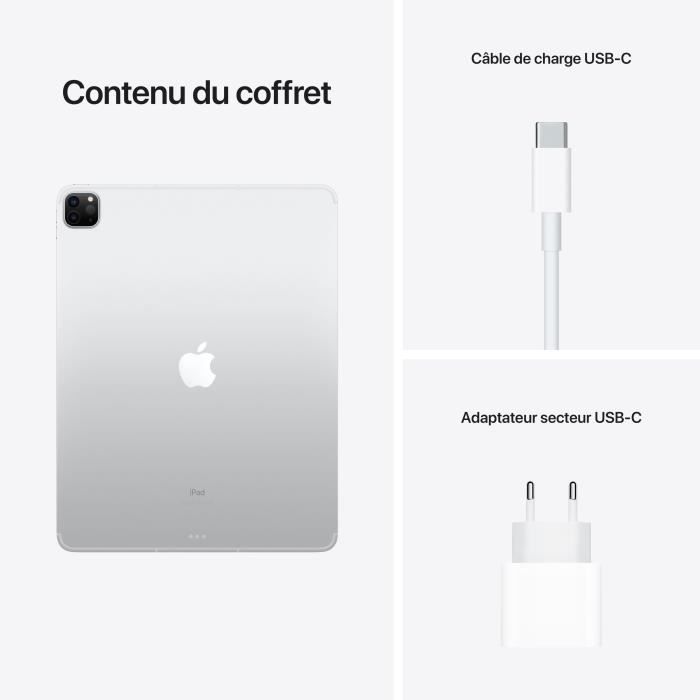 Apple - iPad Pro (2021) - 12,9 - WiFi + Cellulaire - 2 To - Argent
