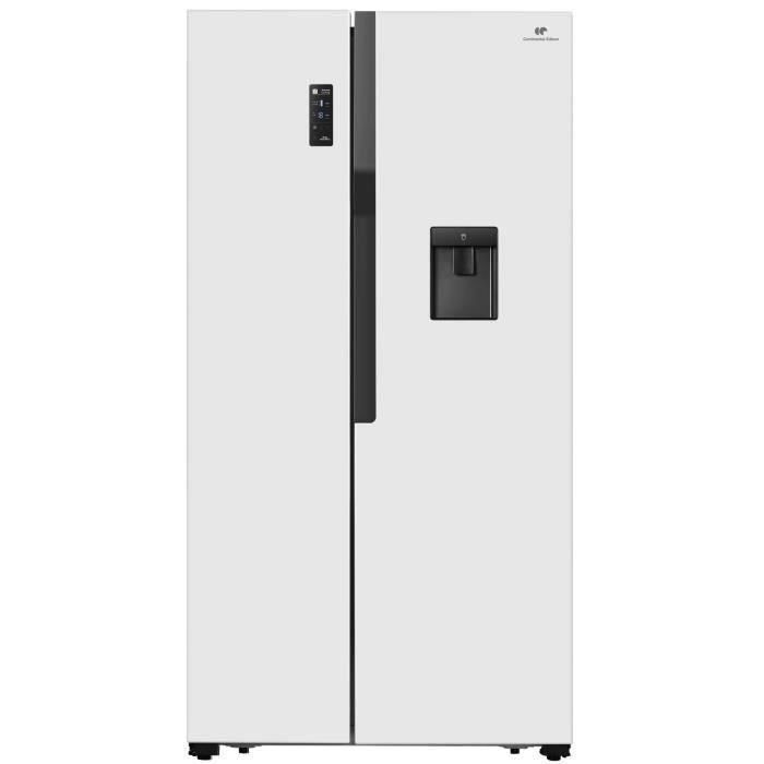 Réfrigérateur américain Continental Edison 519L - L91 x H 178,6 cm Total No Frost - blanc