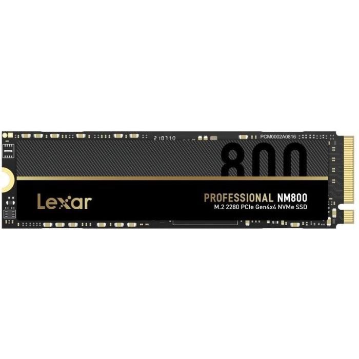 Disque SSD Interne - LEXAR - NM800 - 512Go - NVMe -  (LNM800X512GRNNNG)