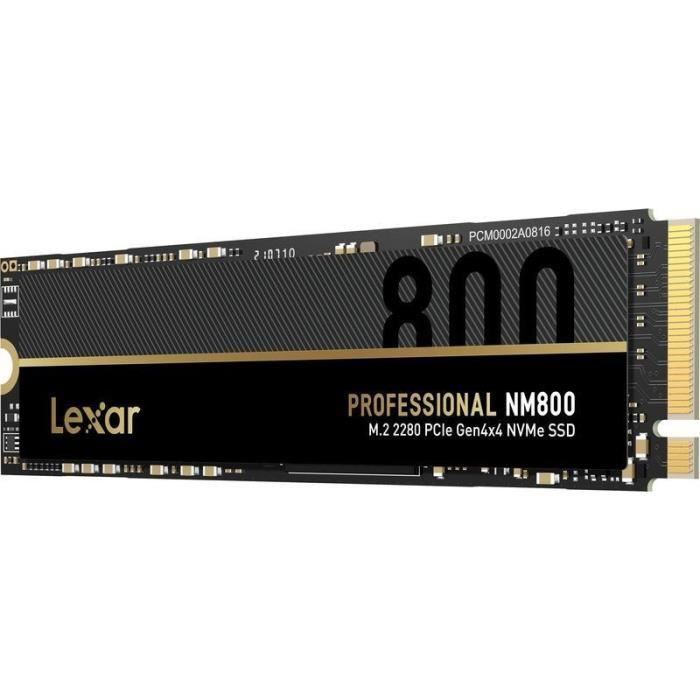 Disque SSD Interne - LEXAR - NM800 - 512Go - NVMe -  (LNM800X512GRNNNG)