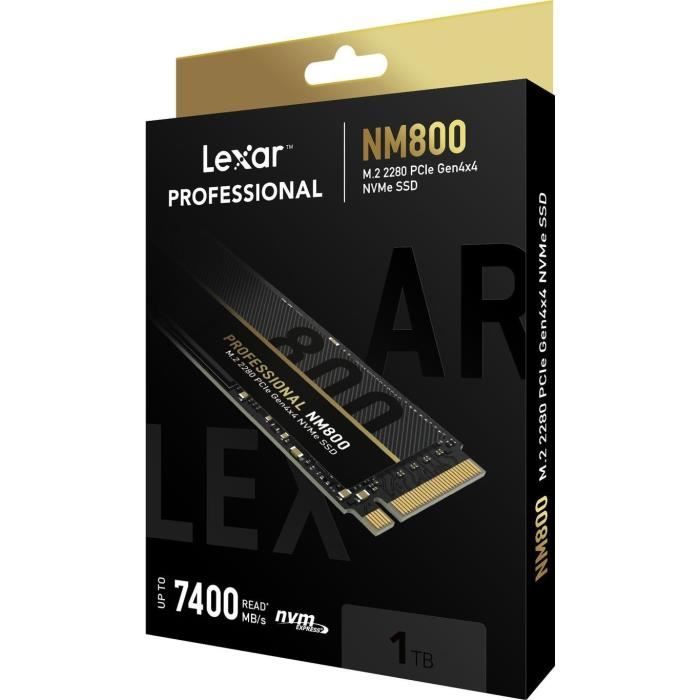 Disque SSD Interne - LEXAR - NM800 - 1To - NVMe -  (LNM800X001TRNNNG)