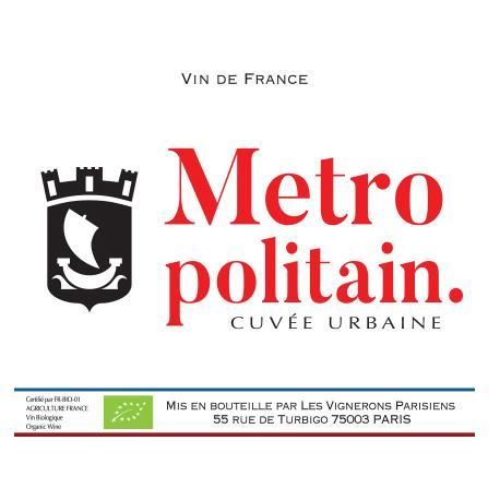 Les Vignerons Parisiens 2019 Metropolitain Vin de France - Vin Rouge Bio