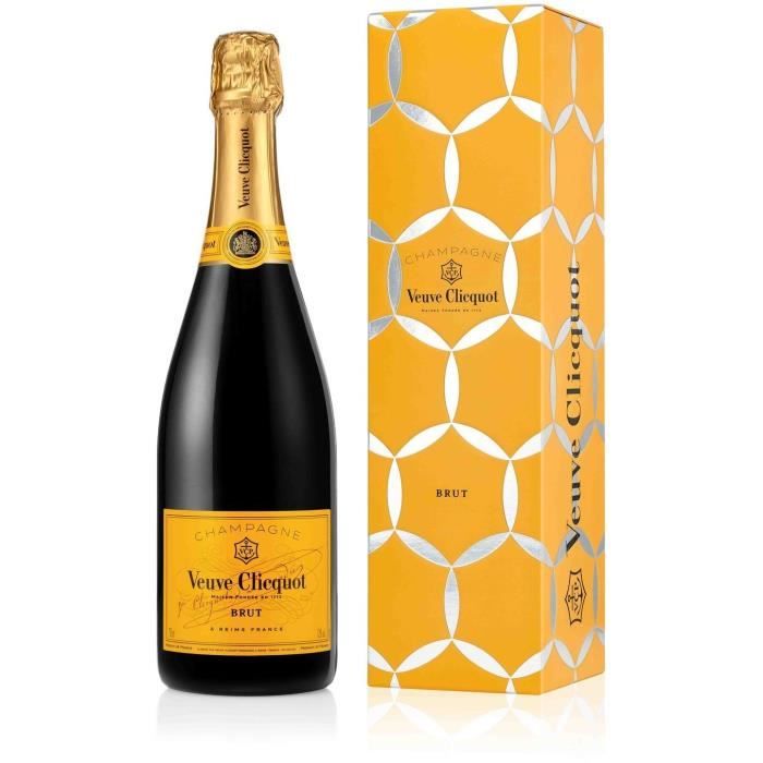 Champagne Veuve Clicquot Carte Jaune avec étui