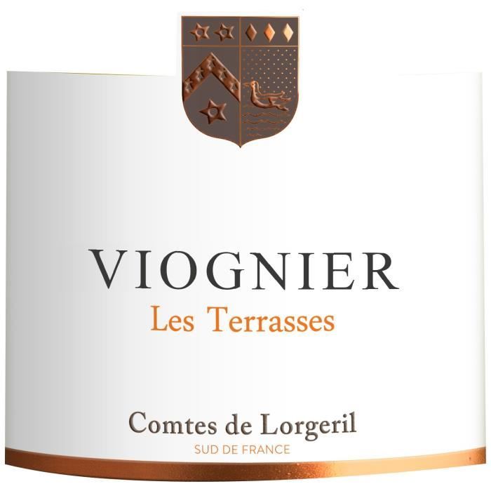 Vignobles Lorgeril Les Terrasses Viognier 2020 Pays d'Oc - Vin blanc de Languedoc-Roussillon
