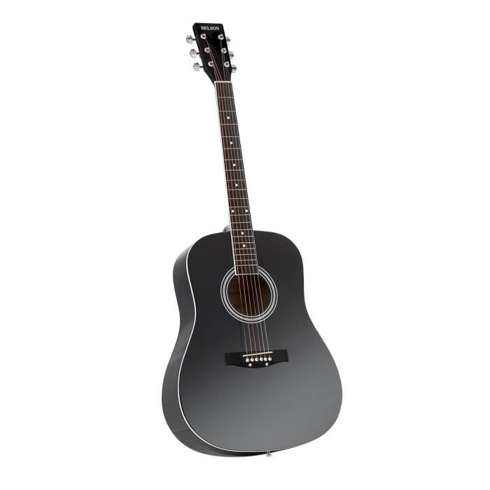 DELSON MONTANA Guitare folk 4/4 - Noir