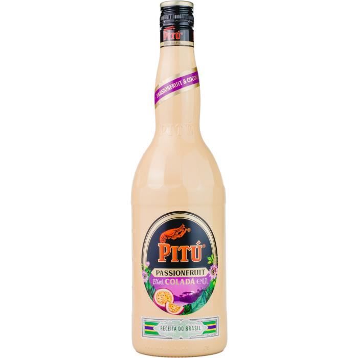 PITÚ ORIGINAL Passion fruit Colada - Liqueur a base de Cachaça - 70CL - 15%