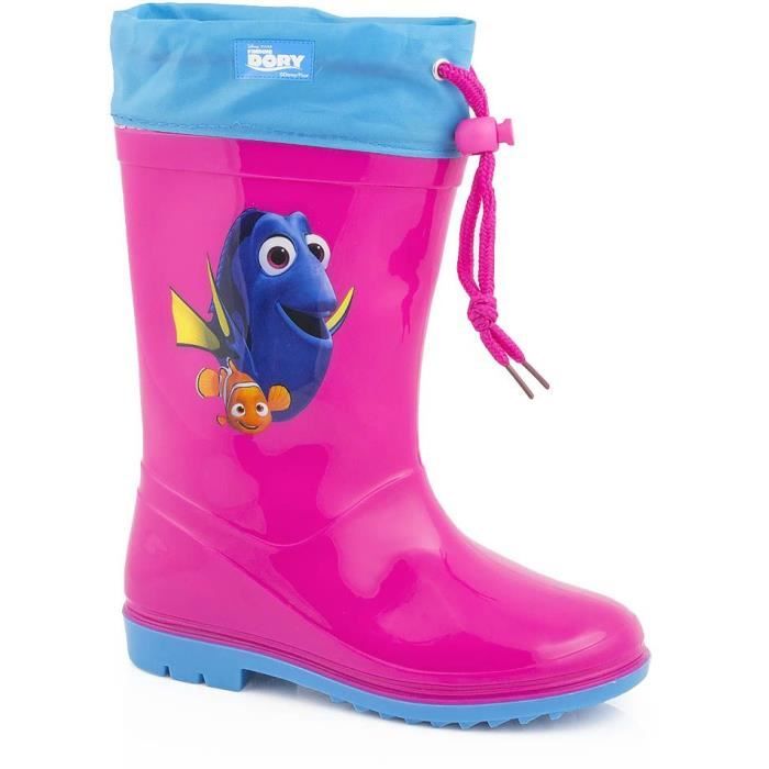 DISNEY Bottes de Pluie Dory Rose Enfant