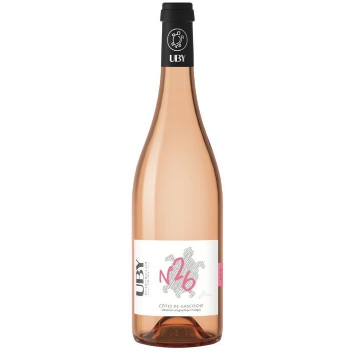 Domaine Uby  Bio N�26 C�tes de Gascogne - Vin ros� du Sud - Bio 2024