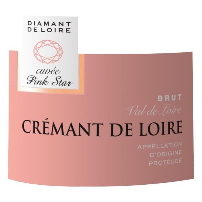 Image secondaire de Diamant de Loire Cuvée Pink Star Crémant de Loire Rosé Brut