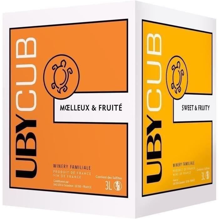 BIB 3L UBY CUB Vin de France vin blanc doux 2023
