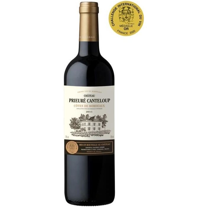 Ch�teau Prieur� Canteloup 2011 C�tes de Bordeaux - Vin rouge de Bordeaux