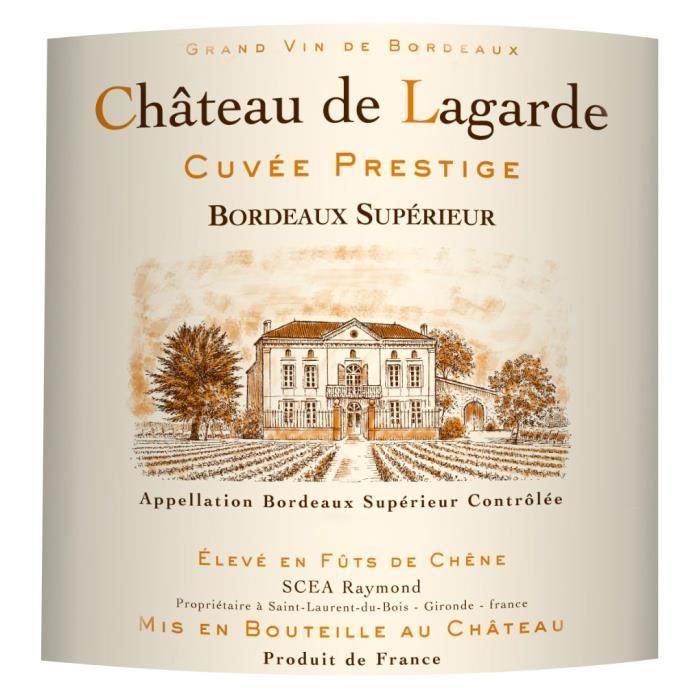 Image secondaire de Château de Lagarde Cuvée Prestige 2021 Bordeaux Supérieur - Vin rouge de Bordeaux