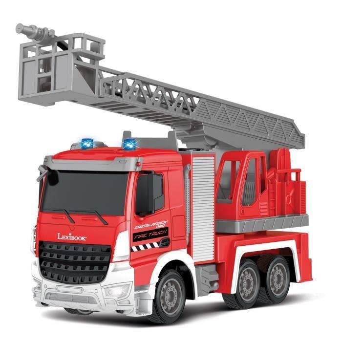 LEXIBOOK - CROSSLANDER PRO - Camion de pompiers télécommandé avec effets sonores et lumineux