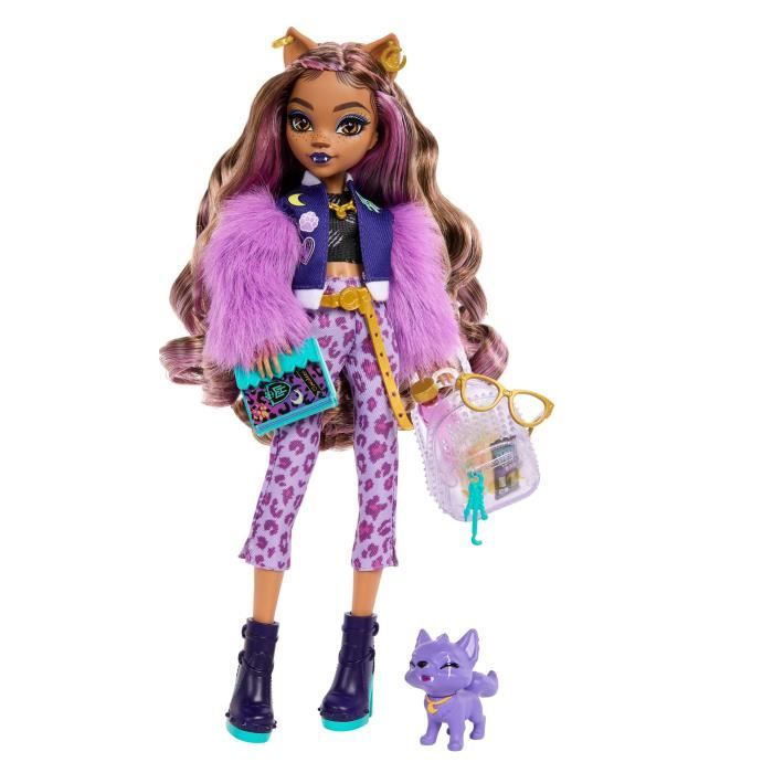 Monster High-Clawdeen Wolf-Poupée avec chien Crescent et accessoires HRP65