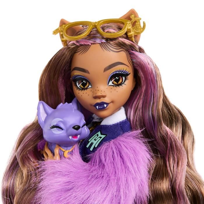 Image secondaire de Monster High-Clawdeen Wolf-Poupée avec chien Crescent et accessoires HRP65