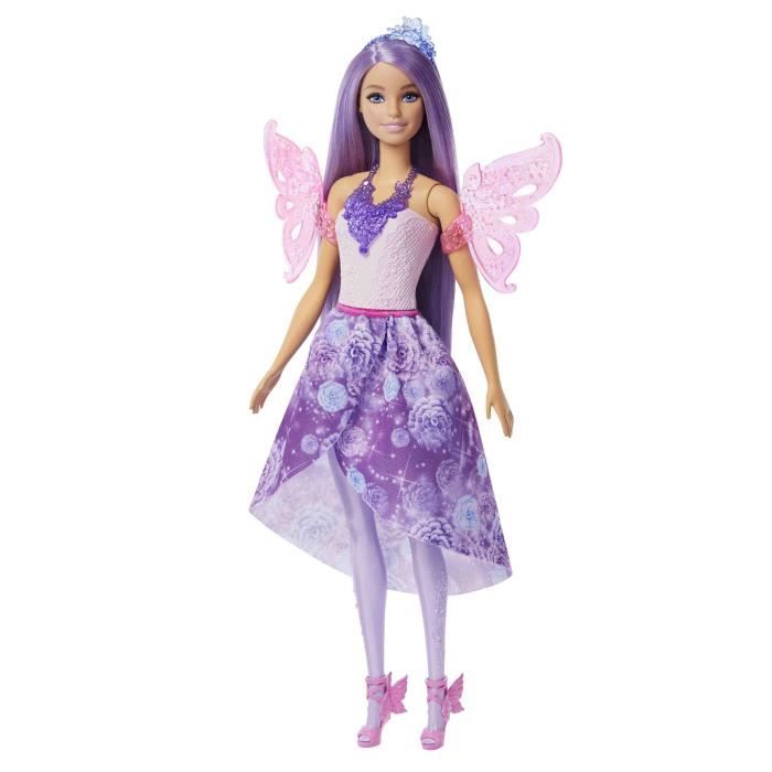 Barbie-Poupée Barbie Fantaisie Féerique-Coffret Avec Accessoires - 3 ans+- JCP74