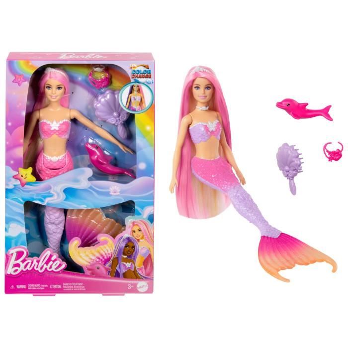 Barbie-Mermaid "Malibu"-Doll with color change HRP97